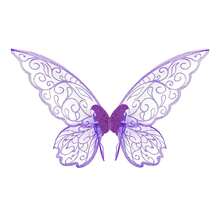1pc Halloween Gold Foil Party Butterfly Wings Prop, Fairy Wings Suitable For Various Festivals