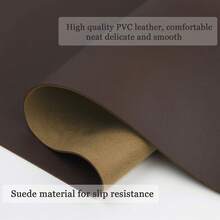 2/4/6pcs PU Placemat Set, Suitable For Indoor & Outdoor Kitchen Dining Table, Washable & Heat Resistant, Wipe Clean Placemats & Coasters, Applicable For Camping, Holiday, Wedding, Party - Multicolor - View 9