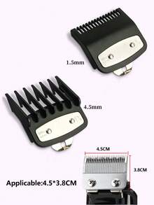 2 件套理发器限位梳 1.5 毫米 + 4.5 毫米，沙龙理发器尺子套装，适合男士渐变发型，适用于 8148 8504 - 彩色 - 查看 5