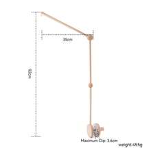 Upgraded Large Size Children's Room Decor Storage Bedding Accessories, Baby Crib Hanging Decor Bracket, Suitable For Various Cribs, Easy Assembly Detachable Hanging Bracket - Wood Color - View 6