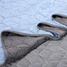 Cooling Blanket For Hot Sleepers Throw Size 50x60 Inches DualSided Cool Summer Blanket Lightweight Portable For Gym Travel Picnic Camping (Blue+Grey)