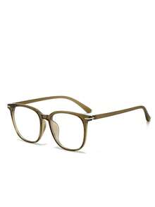 1 par de montura de gafas casuales unisex, de material de policarbonato, de moda para todas las estaciones