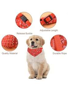 1pc Adjustable Triangular Bandage For Pet Dog Cat Washable Scarf Bandana Collar Bibs Cat Neck Decor Birthday Party Dress Up