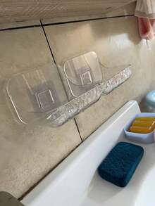 Wandmontierter Seifenhalter mit Saugnapf, kreativer Abtropfhalter für Badezimmer & Toilette - Verschiedenfarbig - Übersicht 3