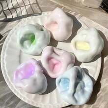1pc Super Fun Stress Relief Soft Mochi Squishy Toy, Elastic Mochi Ball That Slowly Compresses And Changes Color, Handmade Mochi Ball, Novelty Toy Suitable For Classroom Rewards, Office Entertainment, Birthday, Holiday Parties, Thanksgiving, Easter, Halloween, Christmas Gifts - Multicolor - View 3