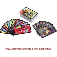 Mattel 美泰UNO官方收藏版：MC版卡牌游戏套装 - 每副112张卡牌，2-10人游戏，主题派对游戏，带机器人变形机制 - FPD61-uNO撲克牌 - 查看 6