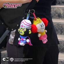 THE POWERPUFF GIRLS 新品飞天小女警毛绒玩具电影反派公主莫巴克斯和莫乔毛绒钥匙扣女孩圣诞礼物 15 厘米柔软可爱的毛绒玩偶 - 彩色 - 查看 2