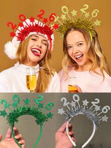 New 2026 Christmas Headbands, Creative Headpieces For Christmas Party, Photo Props, Christmas DecorationsChristmas New Year's Eve Party Hair Hoop Hair Accessories Suitable For Christmas New Year Party Gathering Wear,Gifts,Travel,Gifts For Women,Hair Stuff,Stocking Stuffers