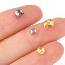 20/40pcs Stainless Steel Open Jump Rings, Necklace And Bracelet Making Accessories, Jewelry Making Supplies, Minimalist Fashion Chain Connectors - Open Positioning Beads - View 3