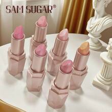 1 支 SAM SUGAR 钻石珍珠唇膏，防水闪亮光泽保湿持久唇膏，适合日常化妆，馈赠佳品 - 彩色 - 查看 9