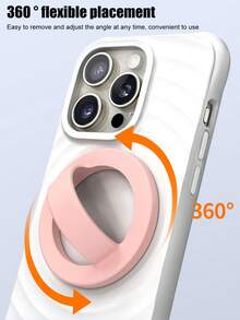 创意硅胶磁性手机支架，液态硅胶磁性指环握把，磁性手机支架，强力磁性指环握把防摔防滑兼容 、Android 手机，生日、家人、朋友礼物手机指环支架手机握把 - 彩色 - 查看 3