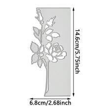 6pcs Metal Flower Cutting Dies, Carbon Steel Cutting Molds For DIY Paper Card Crafts, Scrapbooking, Greeting Cards, Home Decor Projects