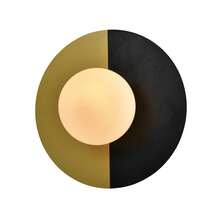 壁灯 室内壁灯 卧室 - 卧室灯 黑金复古壁灯 玻璃和金属 现代设计 E14 圆形楼梯灯 适用于门厅 床 走廊（无灯泡） - 圓款 - 查看 9