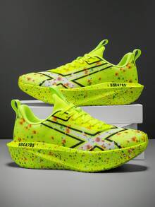 Men's Running Shoes, Lightweight Breathable Non-Slip Sports Shoes Suitable For Running, Jogging, Tennis And Gym - Casual Slip-On Shoes, Fabric Upper And EVA Sole, Suitable For All Seasons - Fluorescent Green - View 19