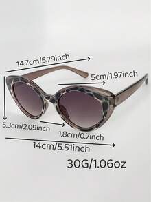 1 pieza Gafas de moda poligonales para mujer, gafas casuales versátiles y minimalistas para uso diario