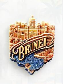 1pc 3D Fridge Magnet, Travel Souvenir From Philippines, India, Malaysia, Brunei - Multicolor - View 16