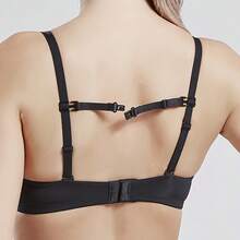 Non-Slip Bra Strap Anti-Slip Device With Adjustable Buckle And Nylon Elastic Material - Length 8.27"/9.84", Width 0.39" - Provides A Secure Fit For Women's Comfort, Gym, And Daily Wear - Black Underwear Accessories (Compatible With Various Straps) - 粉色 - 查看 4