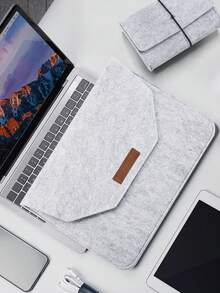 13-Inch Apple Laptop Felt Sleeve + Power Adapter Bag Set, Scratch-Resistant Laptop Inner Sleeve, Lightweight And Portable Laptop Carrying Bag, Laptop Protective Case - Multicolor - View 1