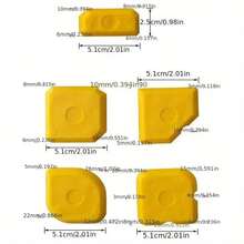 5 Stück Silikon Fugenwerkzeug Set - Dichtungskratzer und Glättspatel Set für DIY Projekte, leicht zu reinigen, ohne Strom, ideal für Heimwerken und Bauen, Bau-Grundausstattung | ergonomischer Griff | Silikon