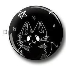 1 件 4.4 厘米/1.73 英寸图案安全别针徽章、纽扣徽章、胸针徽章，适合佩戴在衣服、包包、背包上，是送给家人和朋友的有趣礼物 - 彩色 - 查看 12