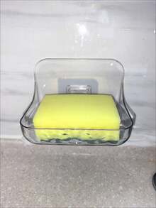 Wandmontierter Seifenhalter mit Saugnapf, kreativer Abtropfhalter für Badezimmer & Toilette - Verschiedenfarbig - Übersicht 5