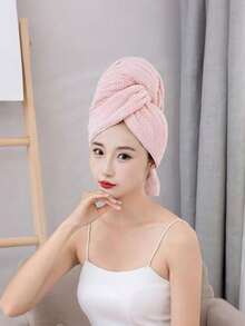 1pc Extra Large Absorbent Towel, Super Soft Microfiber Hair Towel Wrap, Super Absorbent Hair Drying Cap, Suitable For Women Hair Care And Wet Hair Turban