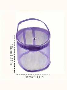 Large Capacity Drawstring Yarn Storage Bag - Easy Rotating Drum Design, With Threading Hole And Handle, Convenient For Travel, Space-Saving, Suitable For Beginner Knitters And Elderly, Ideal Gift For Christmas And Thanksgiving, Also Suitable For Handmade, Craft Storage And Craft Materials, Portable Design, Small And Durable, Made Of Polyester, Perfect Gift For Christmas And Thanksgiving, Ideal For Storing Yarn. - Multicolor - View 8