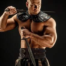 1 Stück Halloween Kostüm Mittelalter Wikinger Ritter breiter Gürtel Taille Abdeckung einzelne Schulter Rüstung Schulter Ecke COSPLAY Kostüm Zubehör