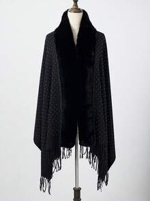 1pc Women's Solid Color Fringe Elegant Soft Lightweight Scarf Shawl For Outdoor Sun Protection