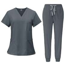 Scrub Sets - Light Grey - View 1