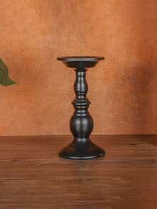 复古锻铁烛台装饰品黑色 1 件、万圣节、恐怖、秋季、冬季、假日、节庆、房间装饰、礼物 - 黑色 - 查看 7