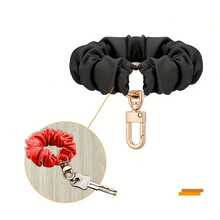1 Women's Wrist Keychain Elastic Car Keychain - Fashionable And High-End - 黑色 - 查看 2