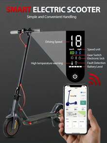Electric Scooter For Adult & Teen - Mankeel 500W Moter Foldable Electric Scooter With 8.5Inch Solid Tires, 30 Miles Range, APP Control, Max Speed 19MPH, Disc Brake, E-Scooter For Teen And Adults