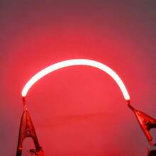 6pcs LED Flexible Filament Strips, 130mm/300mm Size Options, Red Light, Warm Color Temperature, DIY Design, DC3V Power Supply (Battery Not Included), Essential For Birthday Party, Christmas Holiday Atmosphere!
