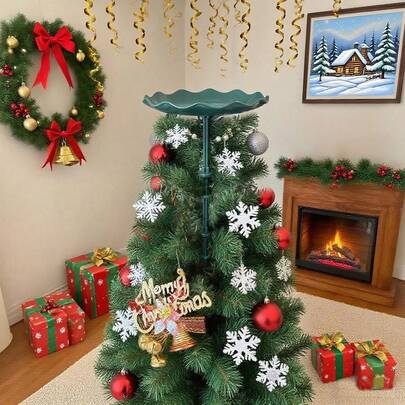 Suporte para Ponteira de Árvore de Natal (1 unidade) Estabilizador para Ponteira de Árvore Base Universal Ajustável para Decoração de Natal Segura Enfeites de Natal e Halloween Decorações de Inverno para Ambientes