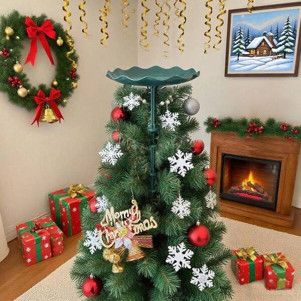 1pc Christmas Tree Topper Holder Tree Topper Stabilizer Treetop Base Universal Adjustable Support For Holiday Decorations Securely Holds Christmas Halloween Treetop Ornaments Christmas Decorations Winter Room Decor
