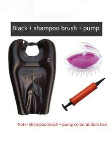 1pc Inflatable Hair Washing Basin & Portable Shampoo Tray For Elderly & Pregnant Women Home Bathroom Decor Fall Decor Back To School