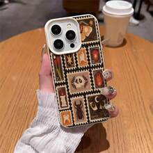 1pc Vintage Skull & Insect Stamp Pattern TPU Phone Case, Compatible With IPhone/ Phones - White - View 2