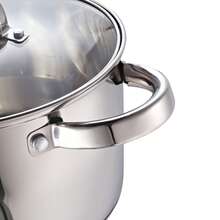 KAISA HOFF 1 件不锈钢高品质汤锅，20/22/24/26 厘米复合底汤锅，兼容燃气灶电磁炉陶瓷炉灶，适用于露营家庭和餐厅使用奶锅