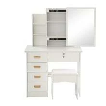 YUNRUX Vanities & Vanity Benches - White - View 8