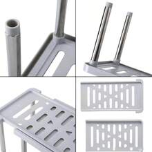Expandable Shelf Organizer, Spice Rack Organizer, Expandable Drainage Trough Storage Rack, Layered Rack, Suitable Expanding 31 - 61cm, Suitable Kitchen, Living Room, Bathroom - Initial - View 8