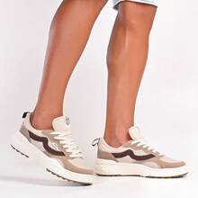 Comfortable And Elegant Casual Sneakers With Non-Slip Sole Sizes 34 To 43 - 米色配棕色 2851 - 查看 6