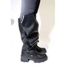 Women Mid Calf Slouchy Boot Fashion Detachable Shoes - 紅色 - 查看 5