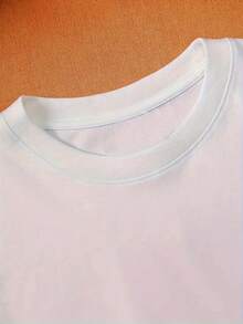 Camiseta de Hombre con Estampado de Palmeras Tropicales y Barco de Crucero - Transpirable, 100% Algodón, Cuello Redondo Holgado, Absorbe la Humedad, Camiseta de Verano para Vacaciones en la - Blanco - Ver 2