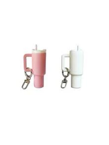 10/8/5/3/2pcs Mini Water Bottle Keychain - Street Style, Multiple Colors, Can Be Used For Keychain Accessory Charms, Wallet Charms, Cups, Wallet Accessories, Mini Water Bottle Keychain, Mini Cup Keychain, Key Ring Or Lip Balm, Cute Water Bottle Keychain, Plastic Material, A Good Gift For The Opening Season