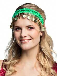 Women Belly Dance Costumes Hair Hoop Dance Head Headband Head Chain Stage Performance Decor Accessories - Multicolor - View 3
