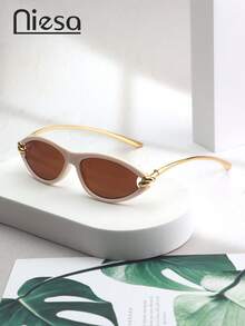 1 Pair Women's Cat Eye Knotted Leg Chain Fashion Glasses, Leopard Print Bohemian PC (Polycarbonate) , Suitable For All Seasons - Multicolor - View 10