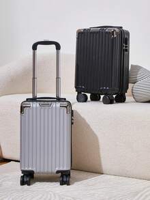 16-Inch Carry-On Luggage, Small Suitcase With Password Lock, Portable Handbag, Unisex Minimalist Design - Multicolor - View 3