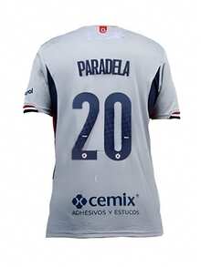 Jersey Cruz Azul Visita Temporada 2025-26 Personalizado #20 PARADELA - Gris Claro - Ver 1