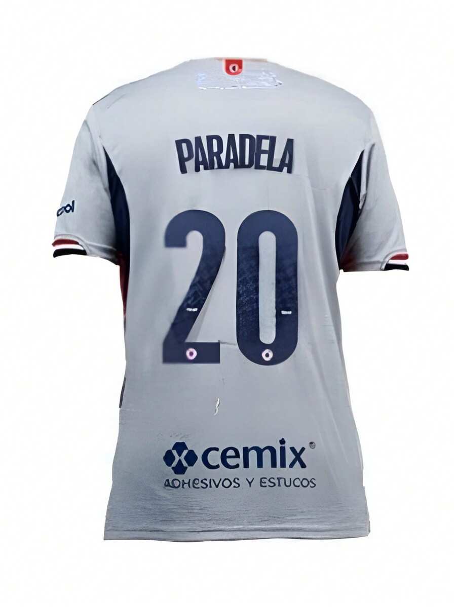Jersey Cruz Azul Visita Temporada 2025-26 Personalizado #20 PARADELA - Gris Claro - Ver 1